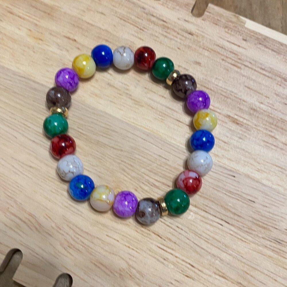 RAINBOW BEADED BRACELET